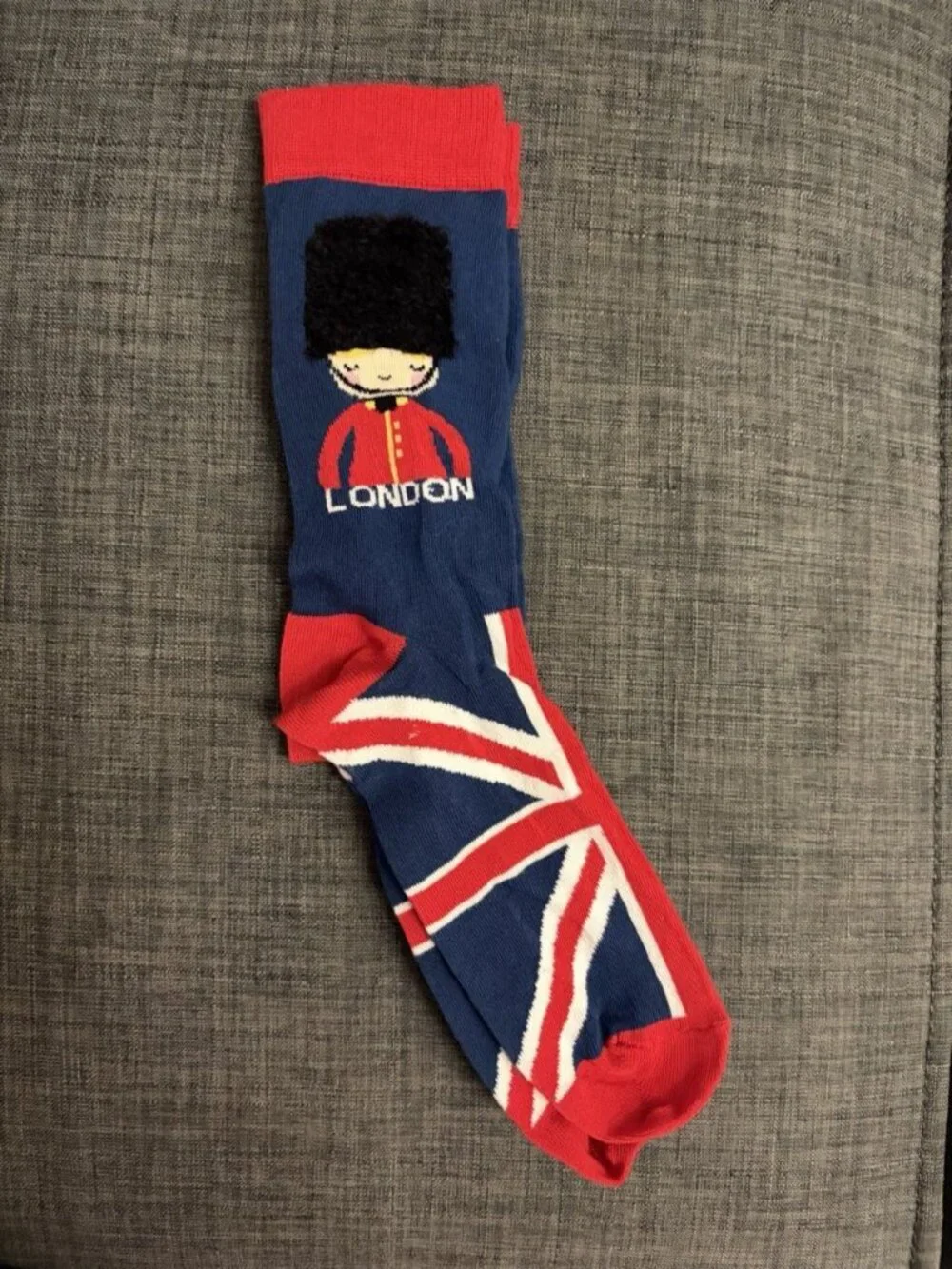 London England Souvenir Crew Socks Union Jack British Guard Novelty Socks
